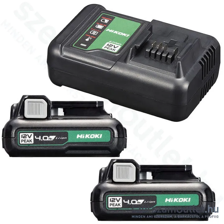 HIKOKI UC12SLWFZ Akku csomag töltővel (2x4,0Ah/12V)