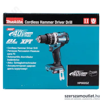 MAKITA HP002GZ Akkus szénkefementes ütvefúró-csavarbehajtó (40V) (Akku és töltő nélkül!)