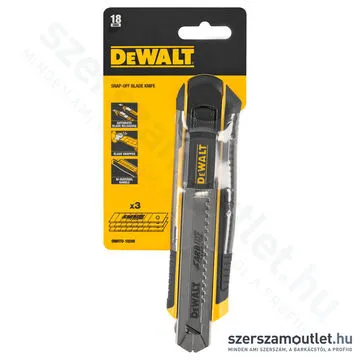 DEWALT Tördelhető pengés kés 18mm kazetta 3db karbid pengével (DWHT0-10249)