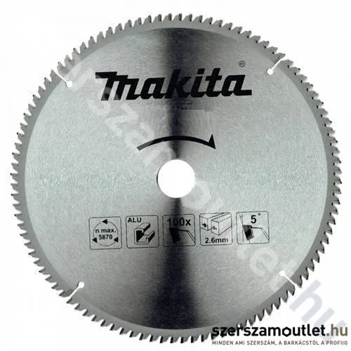 MAKITA TCT körfűrésztárcsa 260x30mm 100T (D-61874)