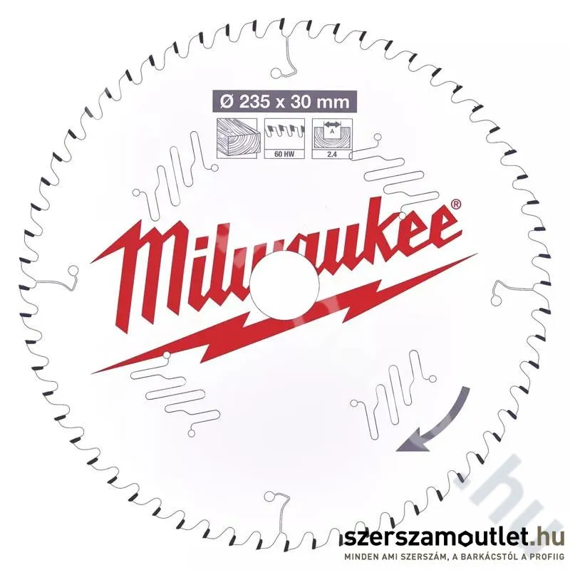 MILWAUKEE Körfűrészlap fához 235x30/60 (4932471308)