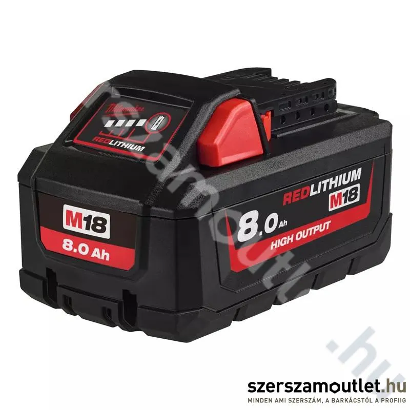 MILWAUKEE M18 HB8 Akkumulátor 8,0Ah/18V Li-ion (4932471070)