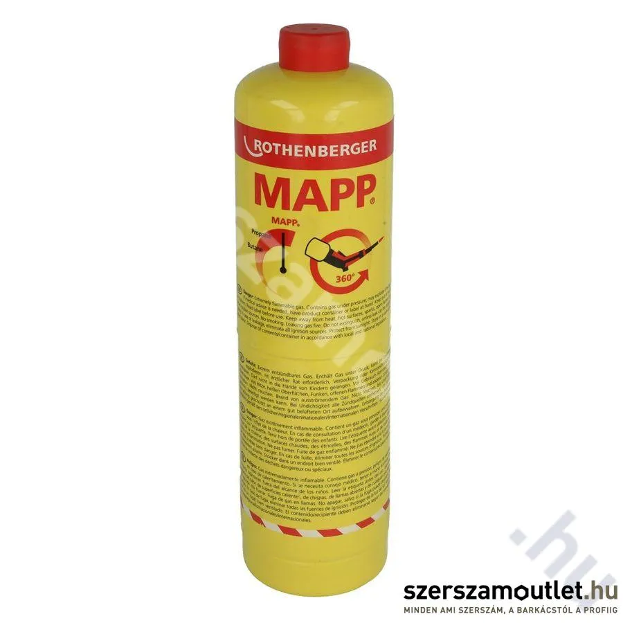 ROTHENBERGER MAPP gázpalack nagynyomású 788ml