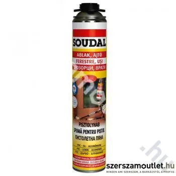 SOUDAL Purhab (pisztoly) nyári 750ml ablak-ajtó (122880)