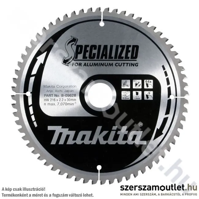 MAKITA SPECIALIZED Körfűrésztárcsa gérvágóhoz (alu) 305x30 mm Z80 (B-09678)