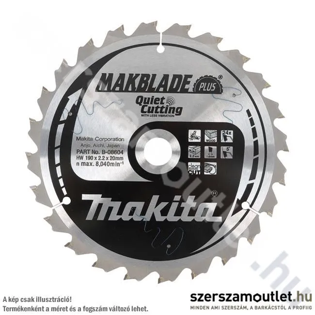 MAKITA Makblade plus Körfűrésztárcsa 260/30 mm Z100 (B-08800)