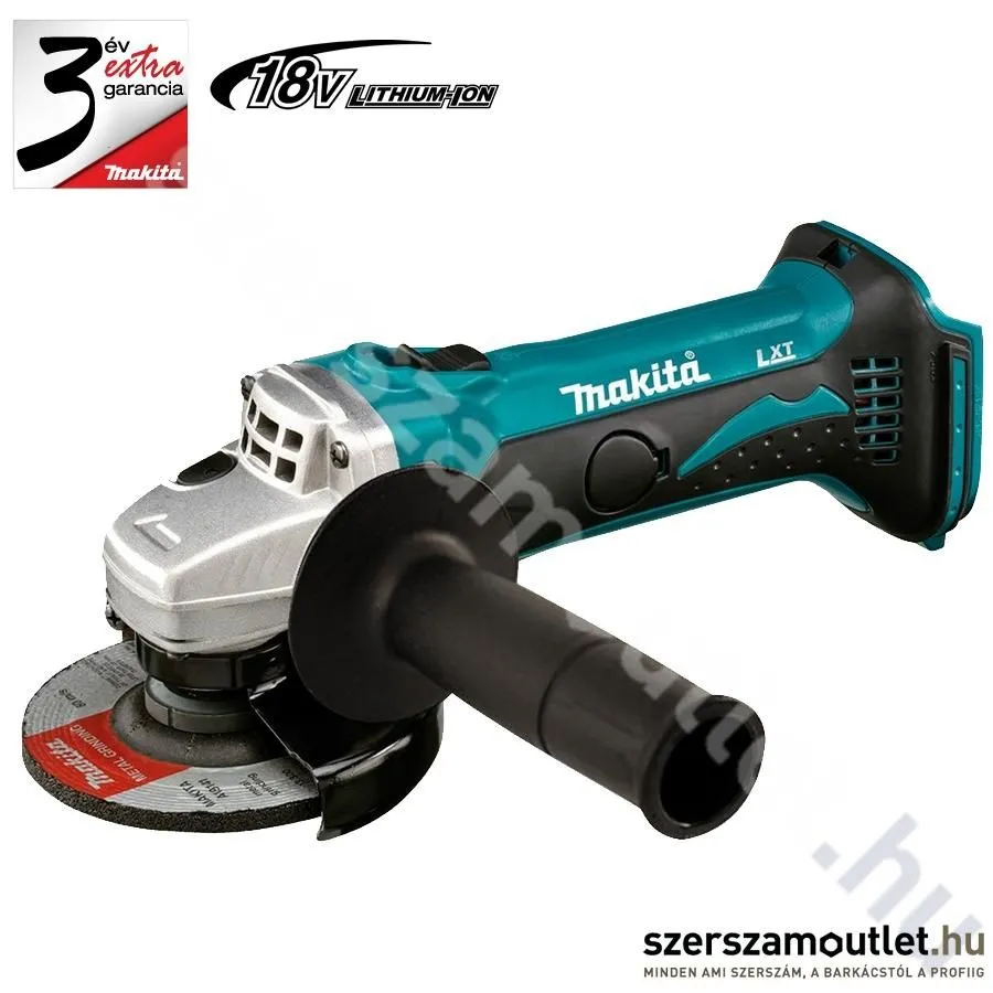 MAKITA DGA452Z Akkus sarokcsiszoló (Akku és töltő nélkül) (18V/115mm)(BULK)