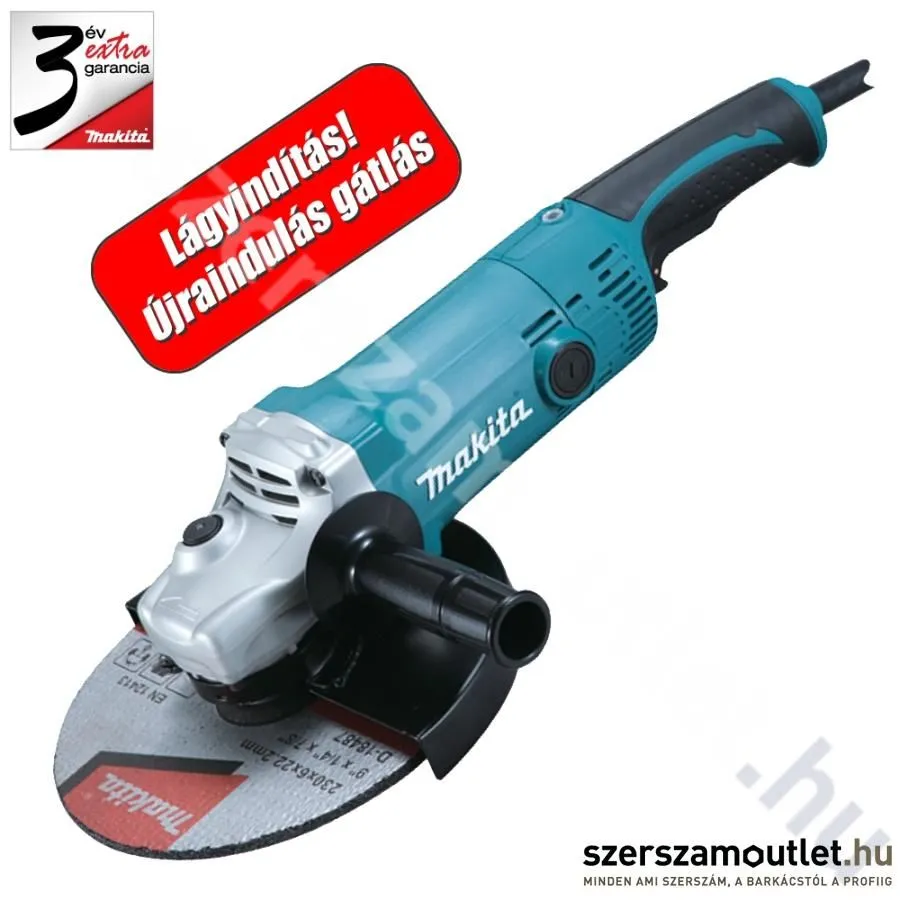 MAKITA GA9050R Sarokcsiszoló lágyindítással (2000W/230mm)