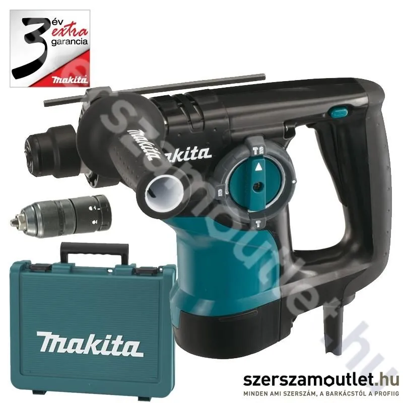 MAKITA HR2810T Fúró-vésőkalapács kofferben + cseretokmány (800W/2,9J)