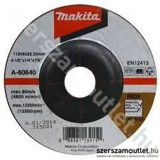 MAKITA Tisztítókorong Inox 115x6,4mm (A-80640)