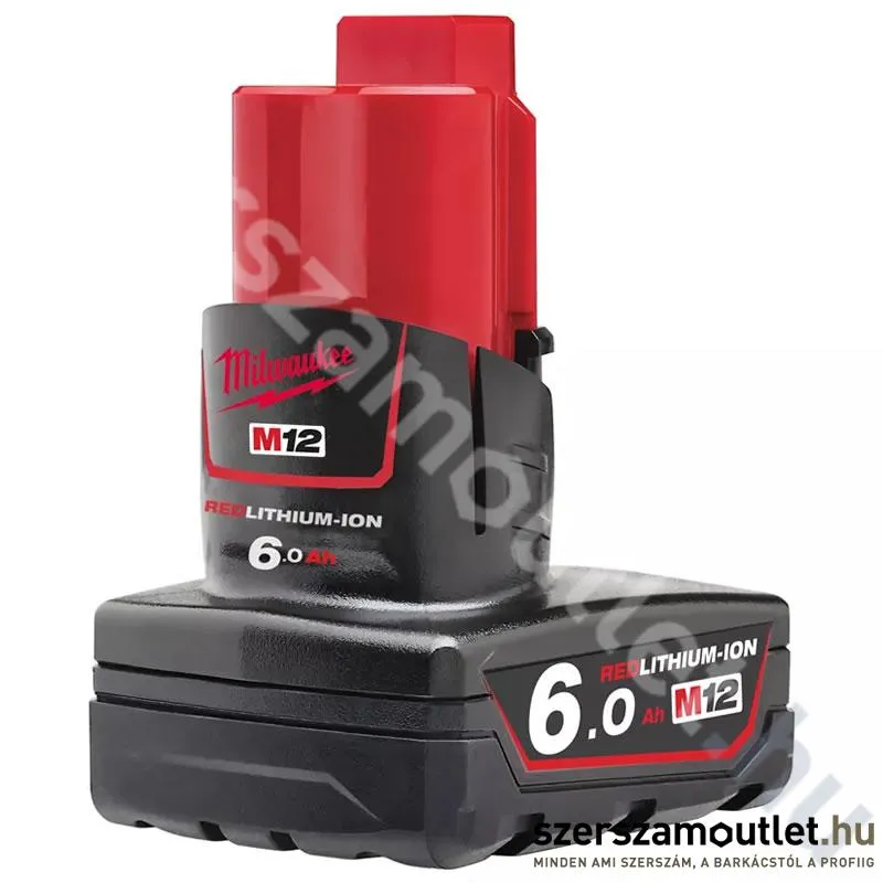 MILWAUKEE M12 B6 Akkumulátor 6,0Ah/12V Li-ion (4932451395)