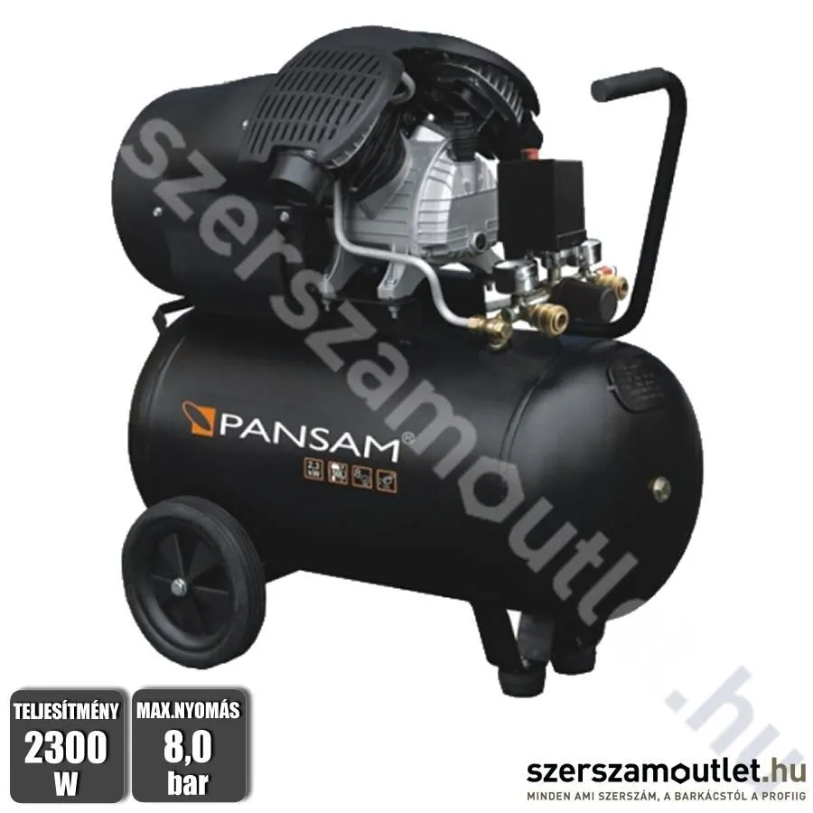 PANSAM A077060 Olajkenéses kompresszor (2300W/50l)