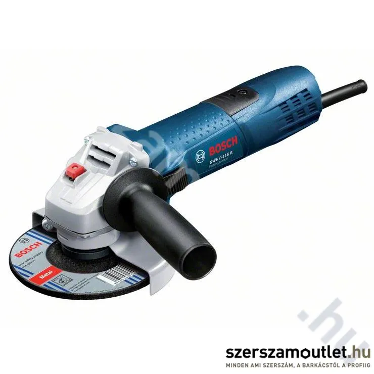 BOSCH GWS 7-115 E Fordulatszám szabályozós sarokcsiszoló (720W/115mm) (0601388203)