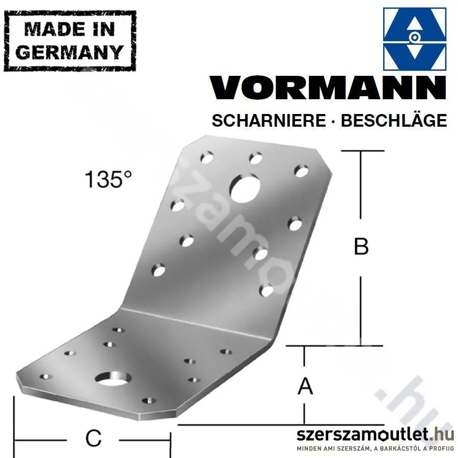 VORMANN Dúcösszekötő 90x90x65mm