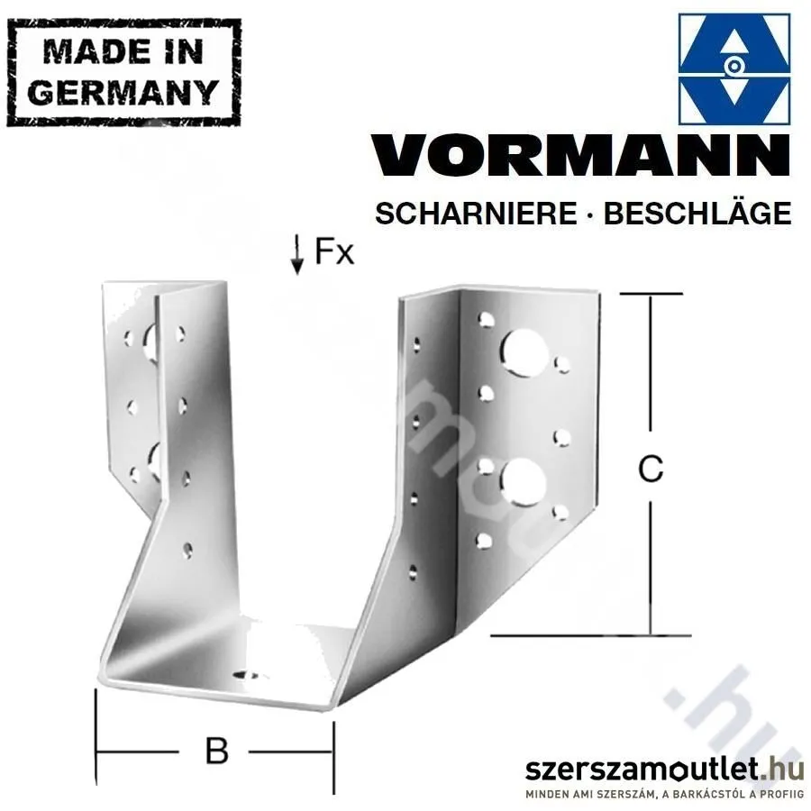 VORMANN Gerendatartó 50x100mm