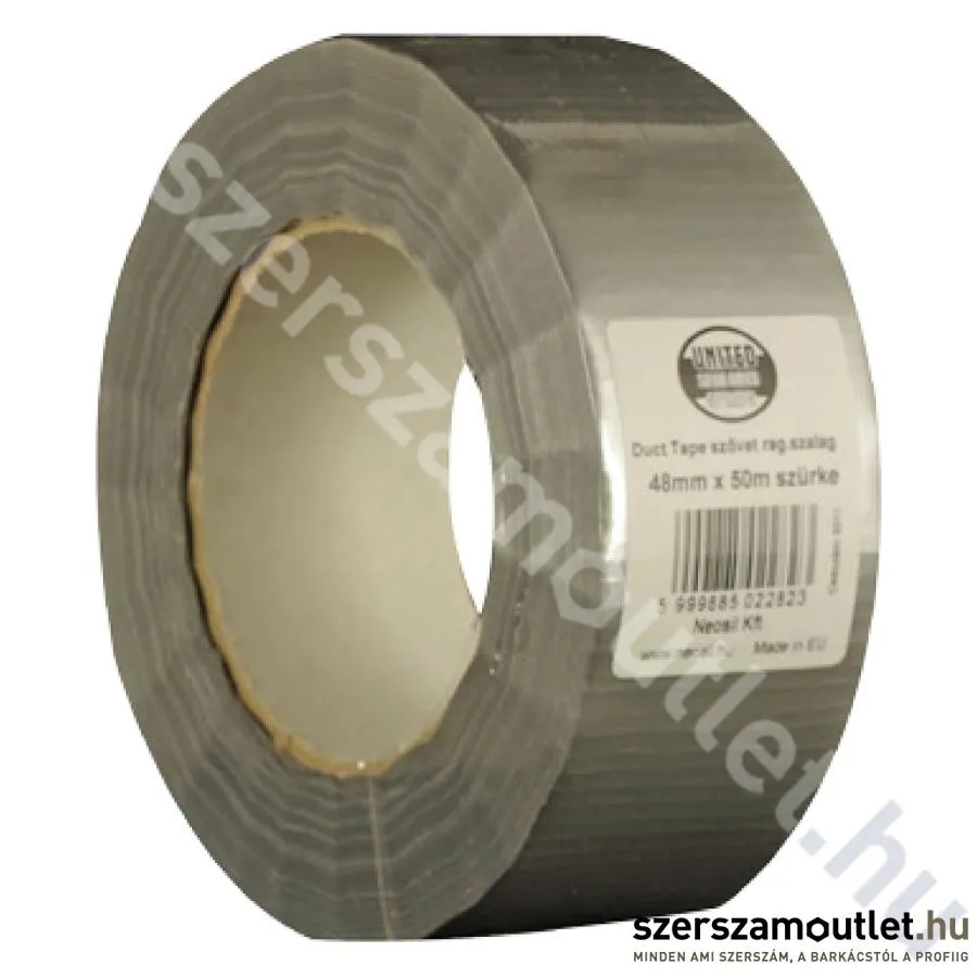 UNITED SEALANTS DUCT TAPE Szöveterősítésű ragasztószalag 50m×48mm [Szürke] (US8011)