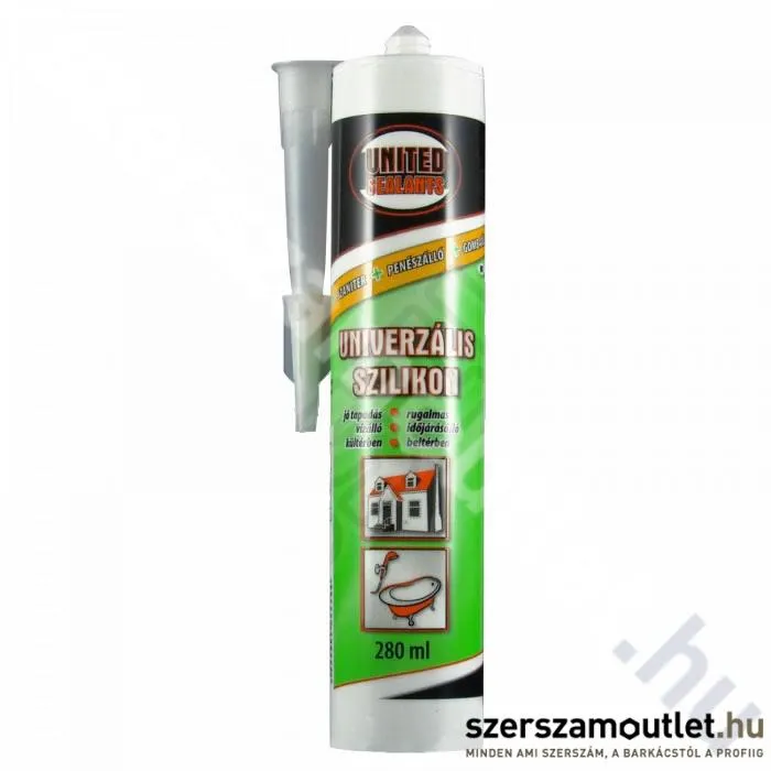 UNITED SEALANTS Univerzális szilikon, szaniter 280ml (Színtelen) (US1010)